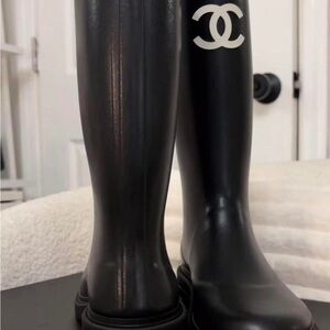 CHANEL rain boots